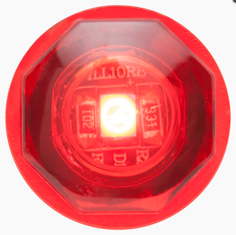 08-008-104 STARTRANS LIGHT, LED, 3.4" ROUND, RED - buspartexperts.com