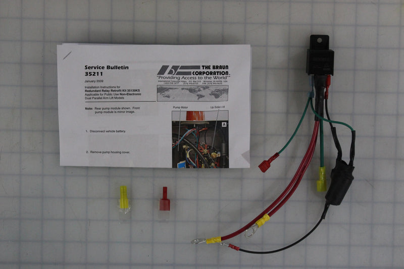 35139KS BRAUN HARNESS REDUNDANT RELAY KIT