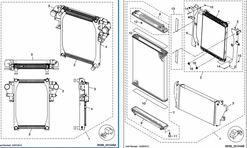 FRE31 RADIATOR (BHT 91661) 2400088 - buspartexperts.com