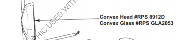 RPS 8912D REMOTE CONVEX MIRROR SMA 028158 SP