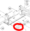 RI16618 BASEPLATE ASSY, 34”, w/o INTERLOCK, S2010, S5510 - buspartexperts.com