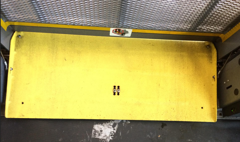 45637 ROLLSTOP ASSY,INNER,34x14.15" BP,PC YELLOW ( ST ROLLSTOP ASSEMBLY FOR LIFT) - buspartexperts.com