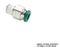 TBB 205635 FITTING FOR TBB 210554 ENTRANCE DOOR CYLINDER FITTING, STRAIGHT, 1/8 TUBE X 1/4 NPT MA