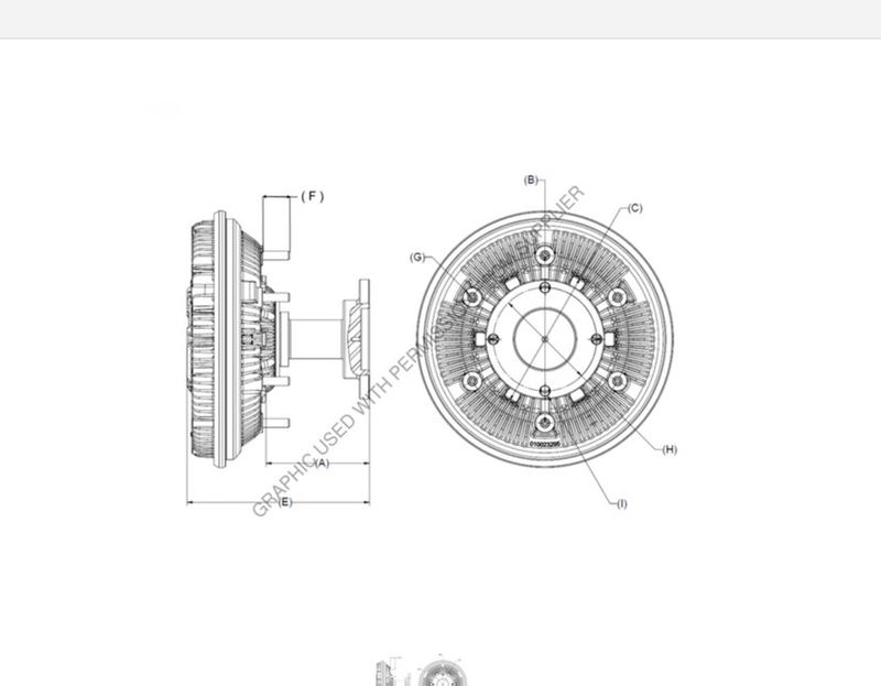 KYS 010022049 FAN DRIVE-BW805,VISC,ISB07