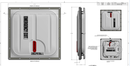 (ETA 5-6 weeks to ship) H1975-025-101-0F OLD NUMBER T1075-028-001-9  Transpec T1075 Bus Shuttle Vent Emergency Exit Hatch CURVED ROOF Low Profile