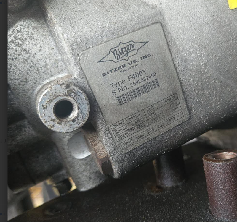 F400Y BITZER COMPRESSOR (TRUCK FREIGHT SHIPPED CONTACT US FOR SHIPPING QUOTE) - buspartexperts.com