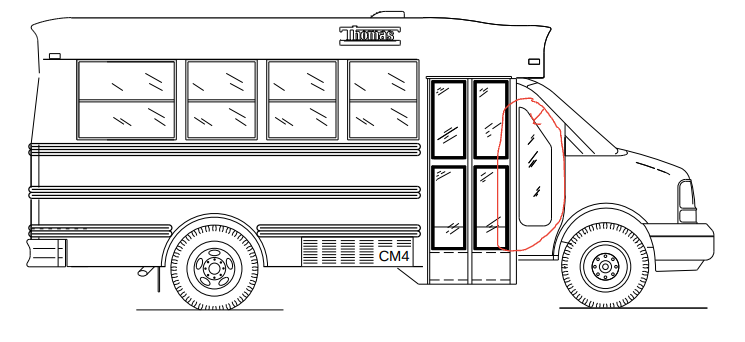 (MUST BUY QTY 2 SOLD IN QTY 2 ONLY) ABP N60B 80450049 GLASS, BUS, HIGH VISI - buspartexperts.com