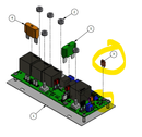 (eta 3-5 DAYS and ships from vendor) 01-000-832 RELAY PANEL, RAW MISSING FUSES (read notes)