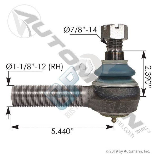 462.ES423R TIE ROD END– buspartexperts.com