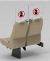 103019 FREEDMAN SEAT STREETSIDE AISLE SNEEZE GUARD - buspartexperts.com