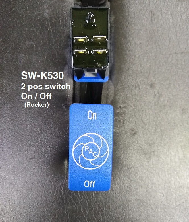 SW-K530 AIR CONDITIONING ON/OFF ROCKER SWITCH-BLUE - RIFLED AIR ...