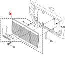 A17-14768-000  GRILLE ASSY- W\NAMEPLATE,PTD, FTL 60, 80 - buspartexperts.com